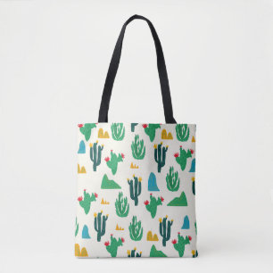 Naturaktus: Folk Art Seamless. Tygkasse