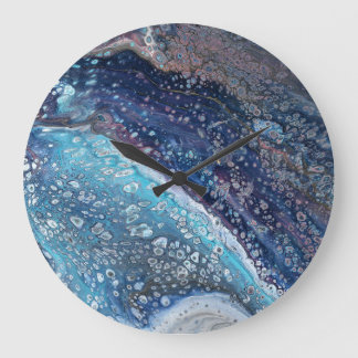 Natural Attraction 2 Blue Geode Wall Clock Stor Klocka