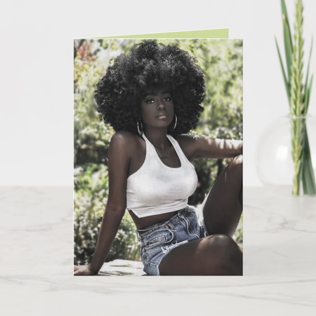 Natural Beauty Blank Greeting Card Kort (Framsida)