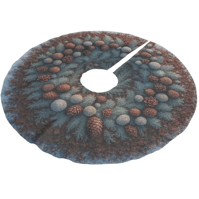 Natural Bedding Julgransmatta Borstad Polyester (Vinklad)