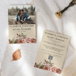 Natural Boho Cottagecore Blommigt Enchanted Bröllo Inbjudningar<br><div class="desc">Vill du ha en speciell, unik bröllopsinbjudan som skiljer dig från alla andra? Titta bara på boho cottagecore-inbjudningar! Dessa inbjudningskort är perfekter för ett orustiskt, naturligt tittar bröllop. Den blomsterträdgård som visas på dessa inbjudningskort är ett tilltalande tillägg till alla bröllop-dekorationer. Dessutom är de helt redigerbara, så att du kan...</div>