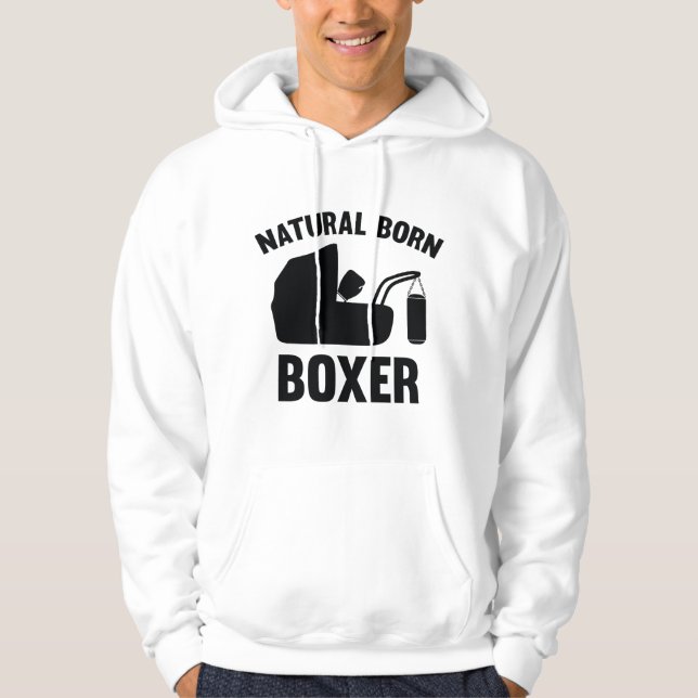 Natural Born Boxer Hoodie (Framsida)