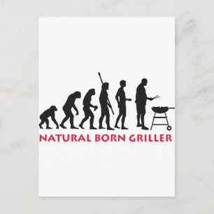 Natural Born Griller 2c Vykort