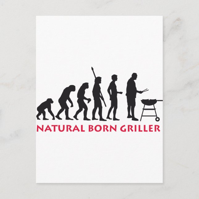 Natural Born Griller 2c Vykort (Framsida)