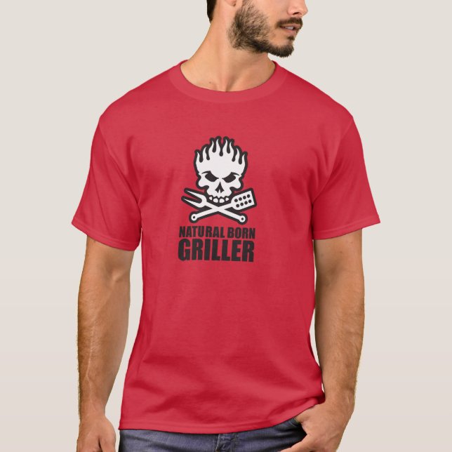 Natural born griller tee shirt (Framsida)