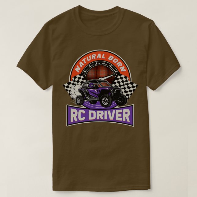 Natural Born RC Driver Racer Fjärrstyrd 6 T Shirt (Design framsida)