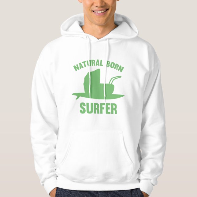 Natural Born Surfer Hoodie (Framsida)