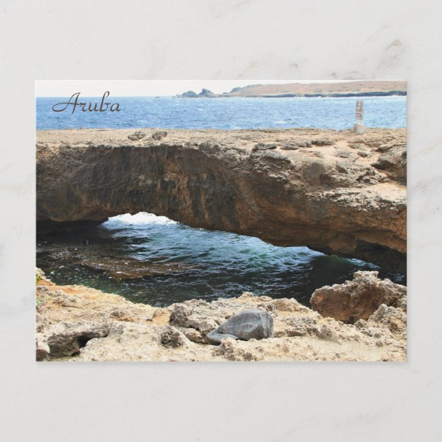 Natural Bridge Aruba, Fotografering, Vykort (Framsida)