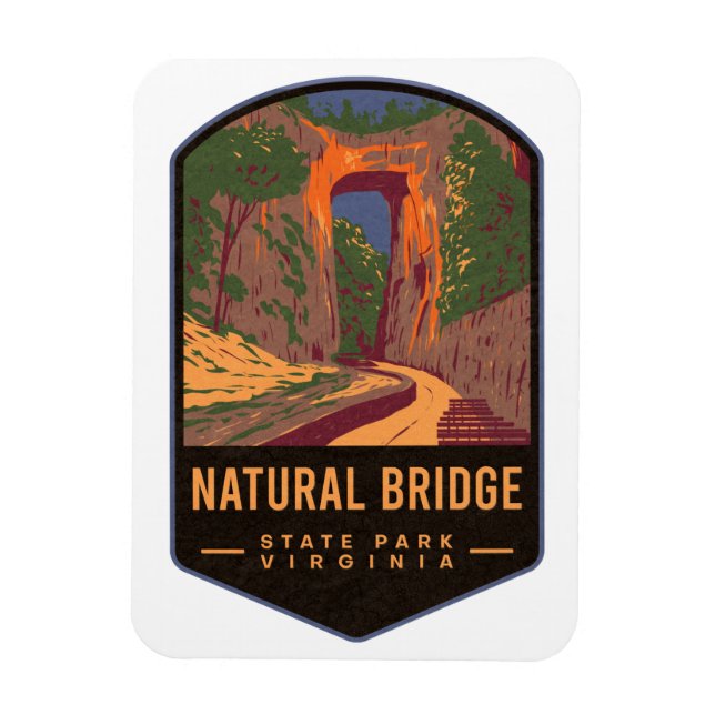 Natural Bridge State Park Virginia Magnet (Vertikal)