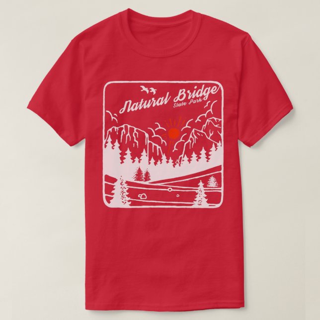 Natural Bridge State Resort Park Kentucky Modern C T Shirt (Design framsida)