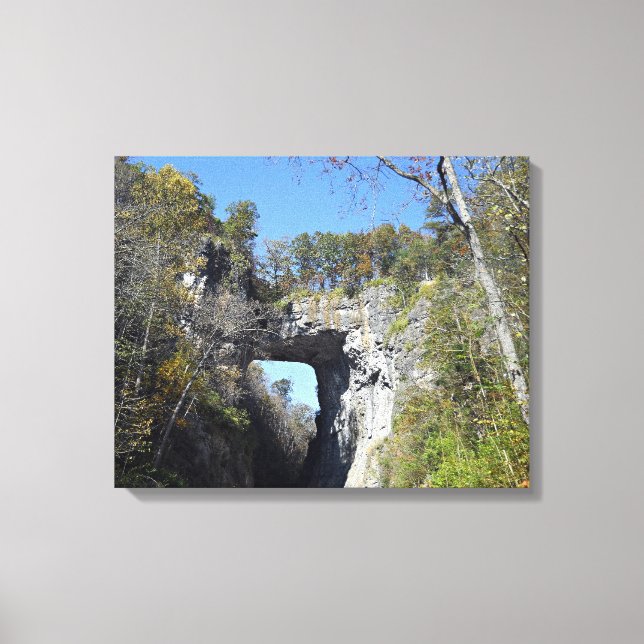 Natural Bridge, Virginia Canvastryck (Framsida)