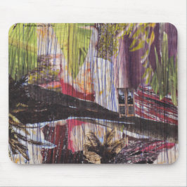 Natural disaster collage mouse mat musmatta