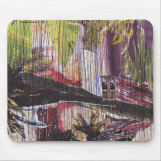 Natural disaster collage mouse mat musmatta