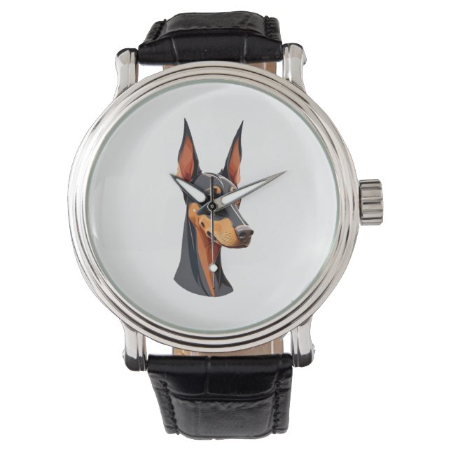 Natural Ear Doberman Armbandsur (Framsida)