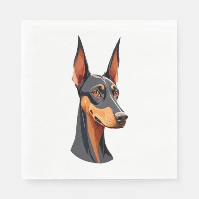 Natural Ear Doberman Pappersservett (Framsidan)