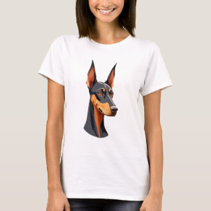 Natural Ear Doberman T Shirt