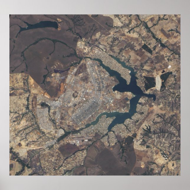 Natural-färgbild i Bras¯rika, Brasilien Poster (Framsidan)