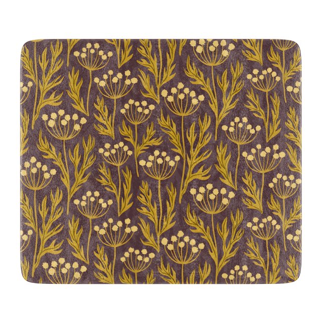 Natural Floral Pattern: Golden Accents  Dark Canva (Framsidan)