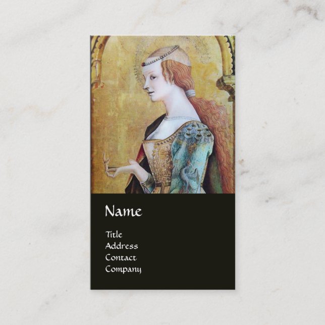 NATURAL HAIR BEAUTY COSMETICS MONOGRAM 2 svart Visitkort (Framsida)