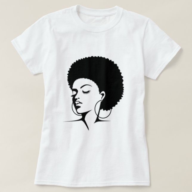 Natural Hair T-Shirt (Design framsida)