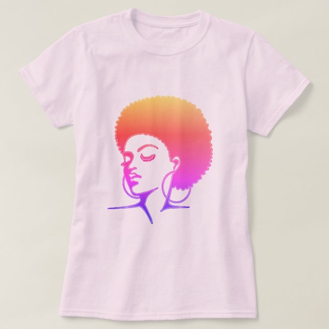 Natural Hair T-Shirt (Design framsida)