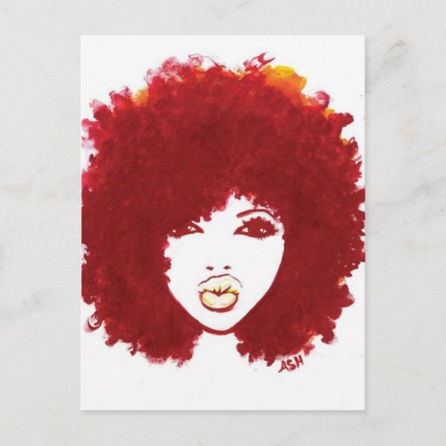 Natural Hair Vykort (Framsida)