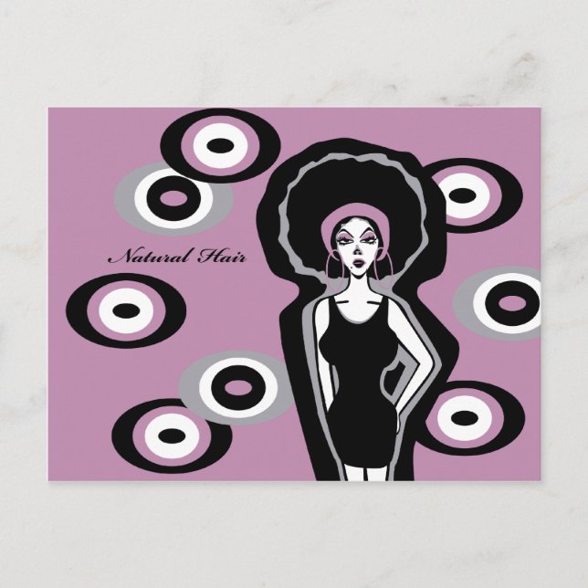 Natural Hair Vykort (Framsida)