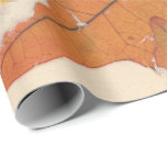Natural Kraft Petals Bronze Autumn Löv Orange Presentpapper<br><div class="desc">FlamhetK-konstruktionsgrungande omslag av skygg chic</div>