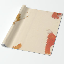Natural Kraft Petals Ivory Autumn Löv Orange Presentpapper