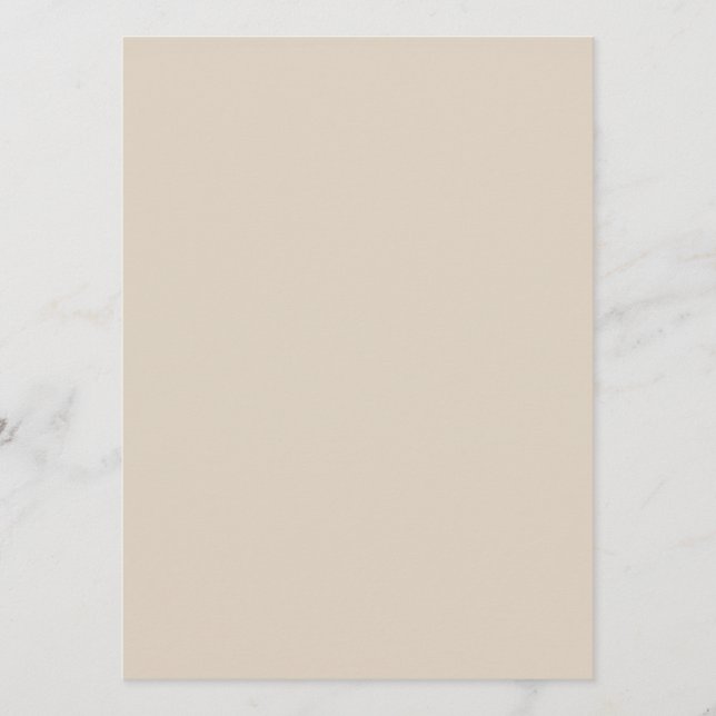 Natural Linen Solid Color Meny (Framsida)