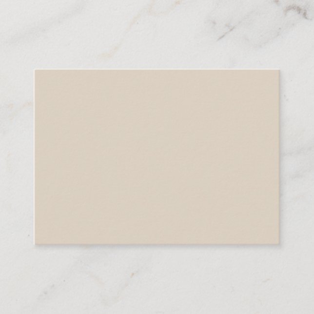 Natural Linen Solid Color Tilläggskort (Framsida)