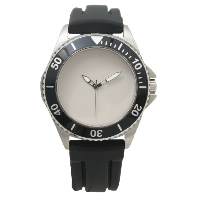 Natural Linen Solid Färg Armbandsur (Framsida)