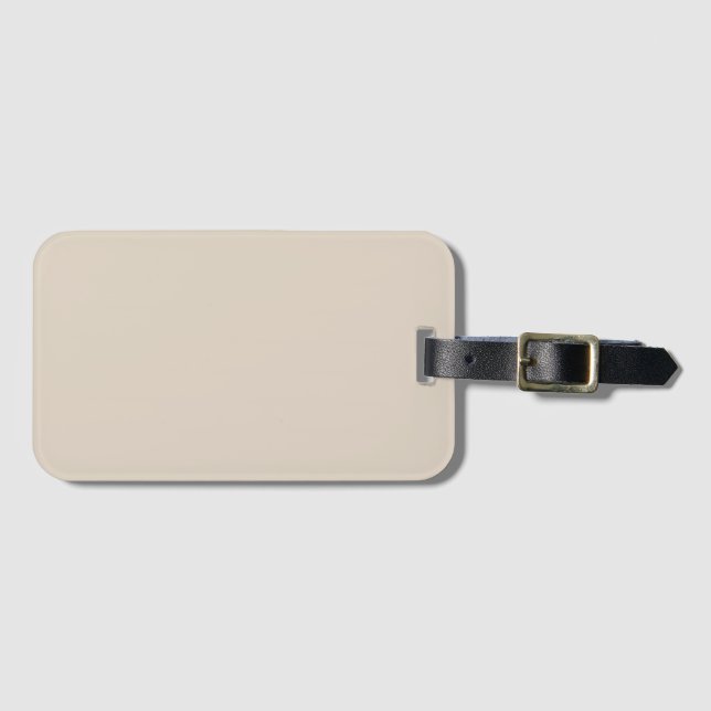 Natural Linen Solid Färg Bagagebricka (Framsida horisontal)