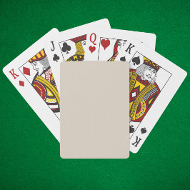 Natural Linen Solid Färg Casinokort