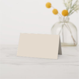 Natural Linen Solid Färg Placeringskort