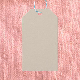 Natural Linen Solid Färg Presentetikett