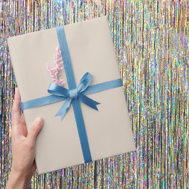 Natural Linen Solid Färg Presentpapper