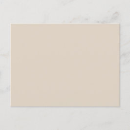 Natural Linen Solid Färg Vykort