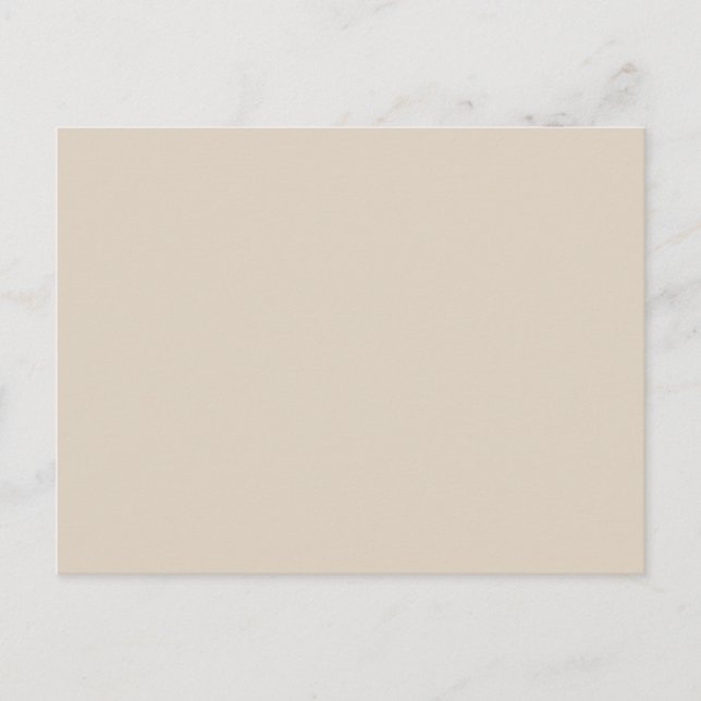 Natural Linen Solid Färg Vykort (Framsida)