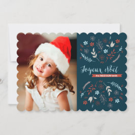 Natural Noël Jul Helgdag Julkort