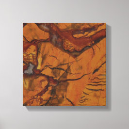 Natural Red Jasper och Quartz Photo Canvastryck