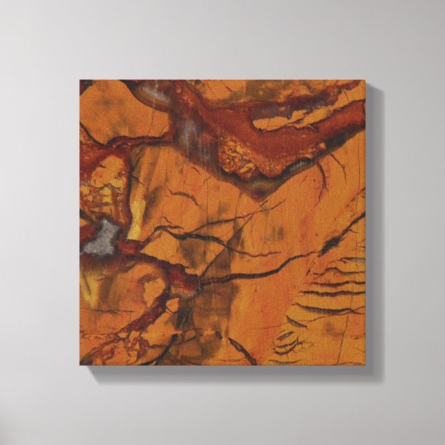 Natural Red Jasper och Quartz Photo Canvastryck (Framsida)