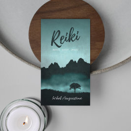 Natural Reiki Master och Yoga Mediation Instruktör Visitkort