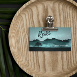 Natural Reiki Master och Yoga Mediation Instruktör Visitkort