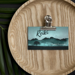 Natural Reiki Master och Yoga Mediation Instruktör Visitkort