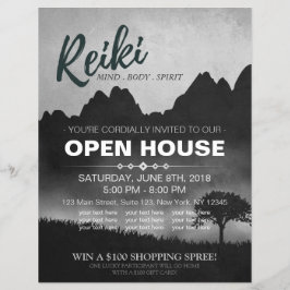 Natural Reiki Master & Yoga instruktör Open House Reklamblad