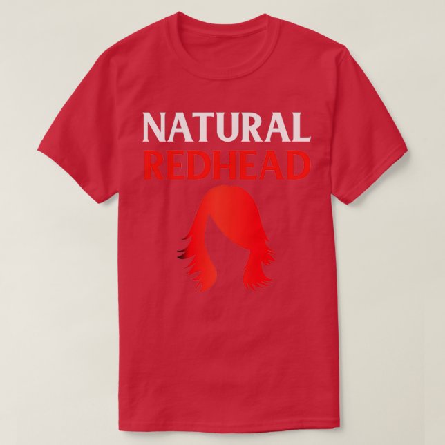 Natural Rödhårig Team Ginger T Shirt (Design framsida)