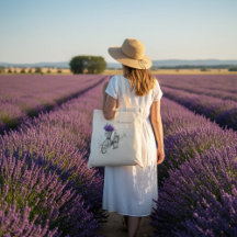 Natural Sketch Bike med Lavender Charm