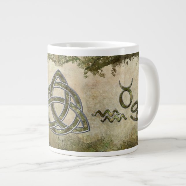 Natural Triquetra Jumbo Mugg (Framsida höger)