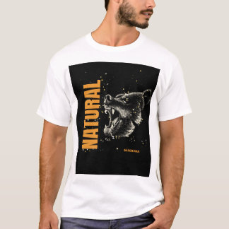 Natural with a bear t shirt